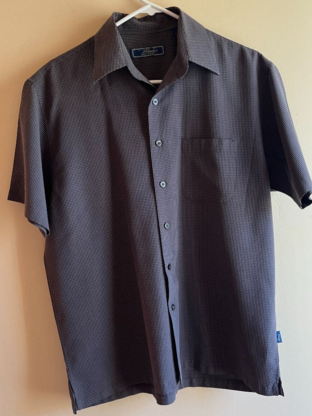 Woody's Retro Lounge gray black gingham shirt skater emo grunge punk rock goth